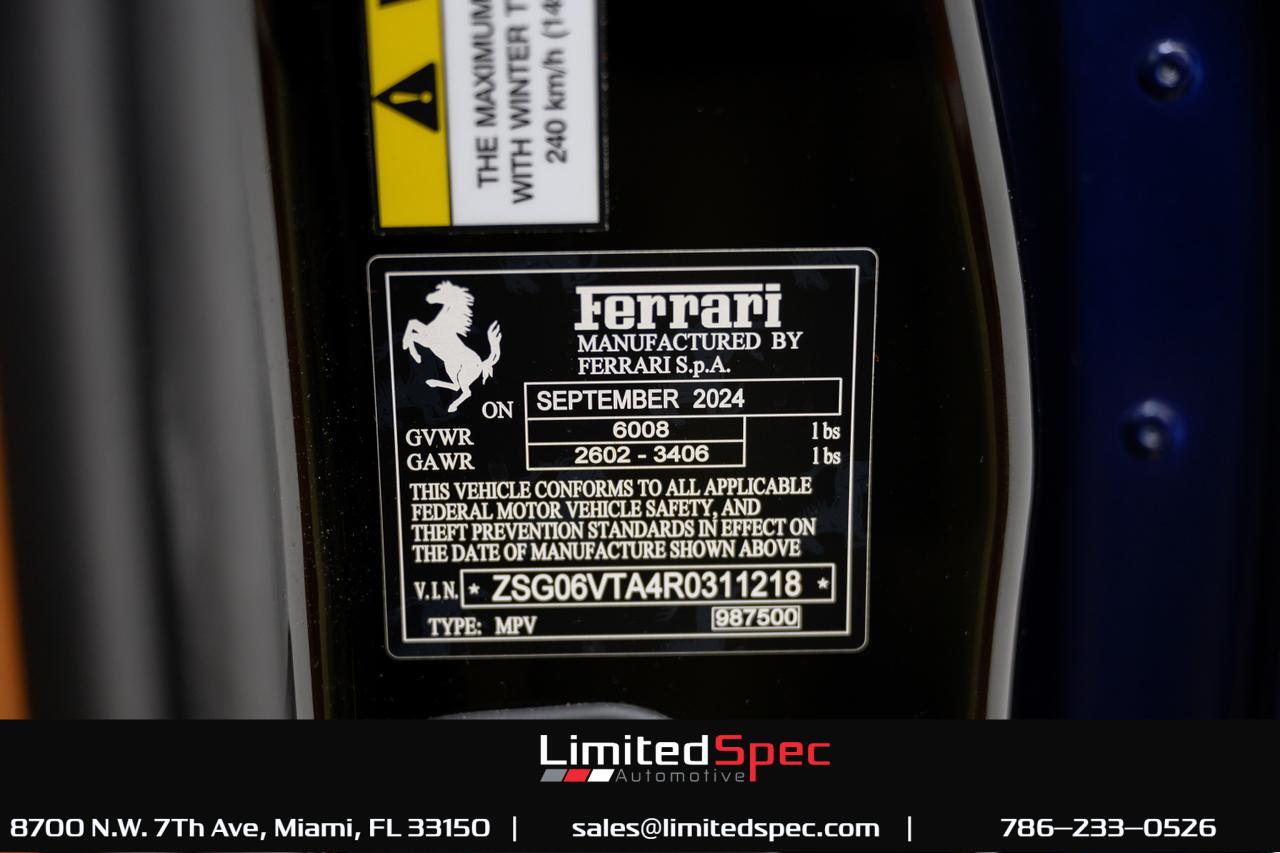 2024 Ferrari Purosangue Sport Utility 4D Miami FL