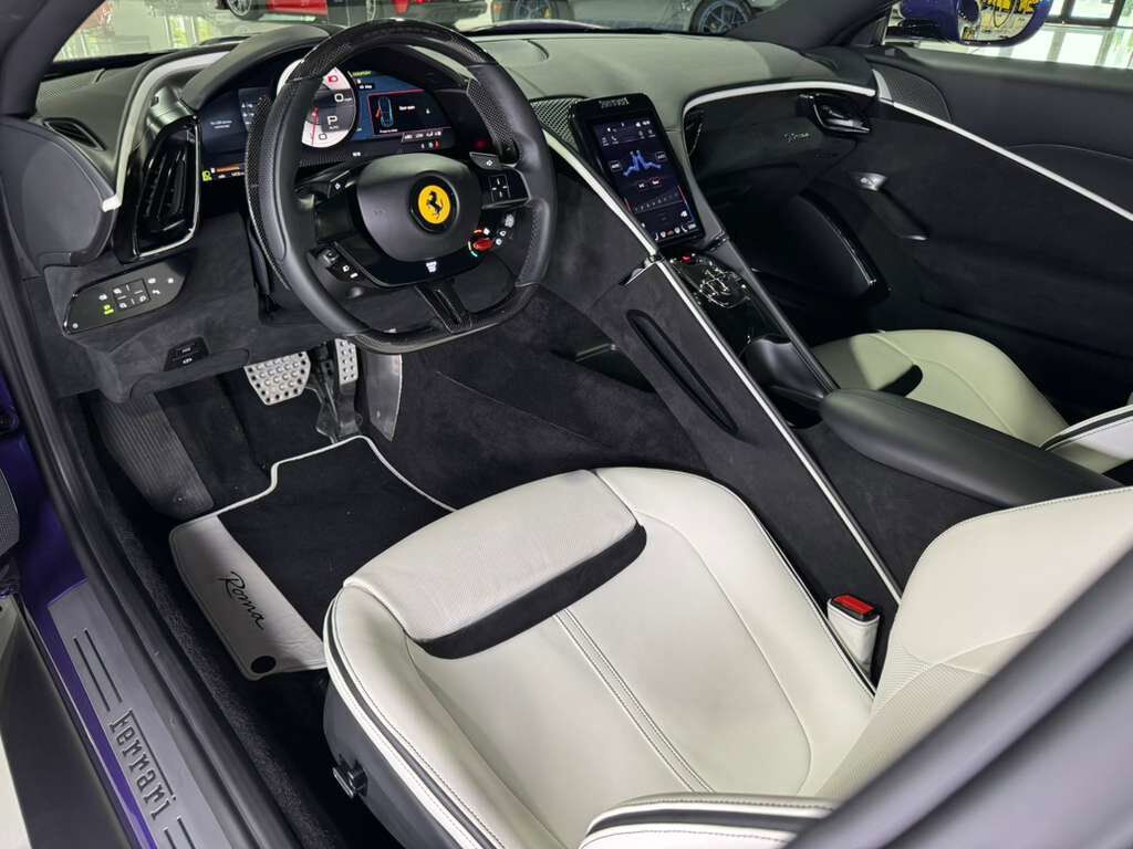 2024 Ferrari Roma Violetto Dino paint, Extra-Range interior, JBL Professional audio, forged wheels AND MUCH MORE!! Fort Lauderdale FL