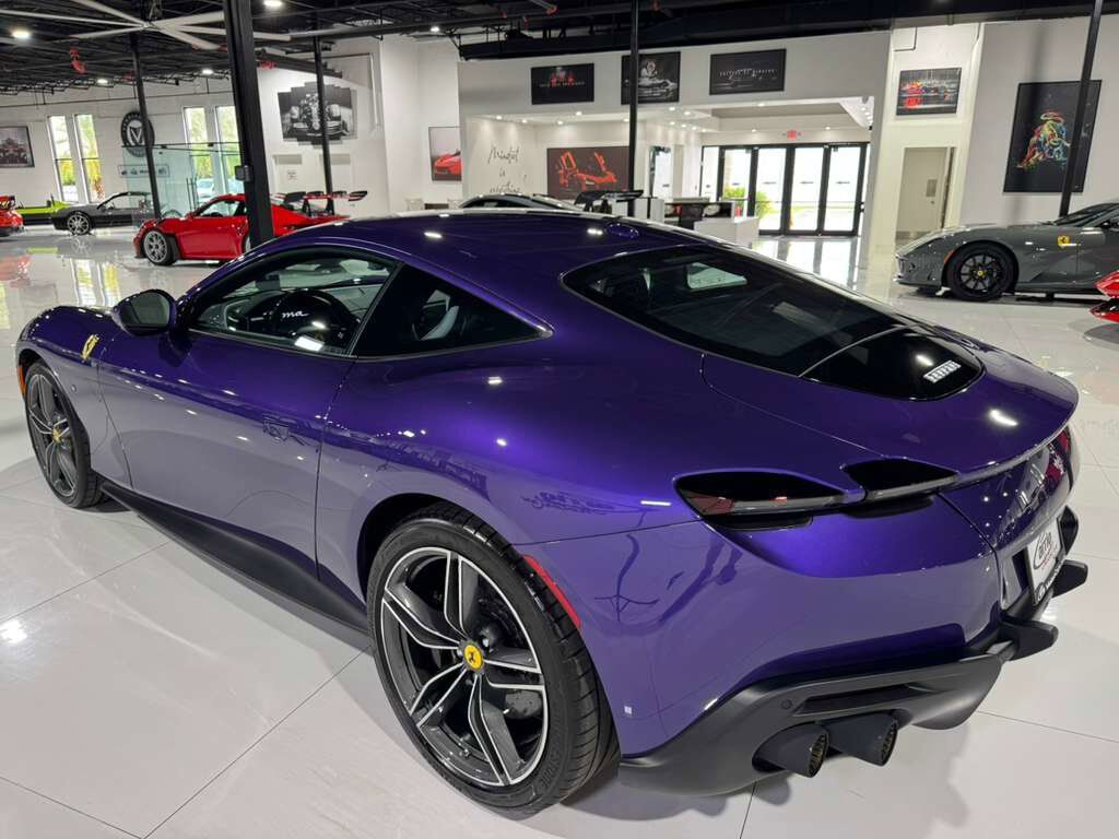 2024 Ferrari Roma Violetto Dino paint, Extra-Range interior, JBL Professional audio, forged wheels AND MUCH MORE!! Fort Lauderdale FL