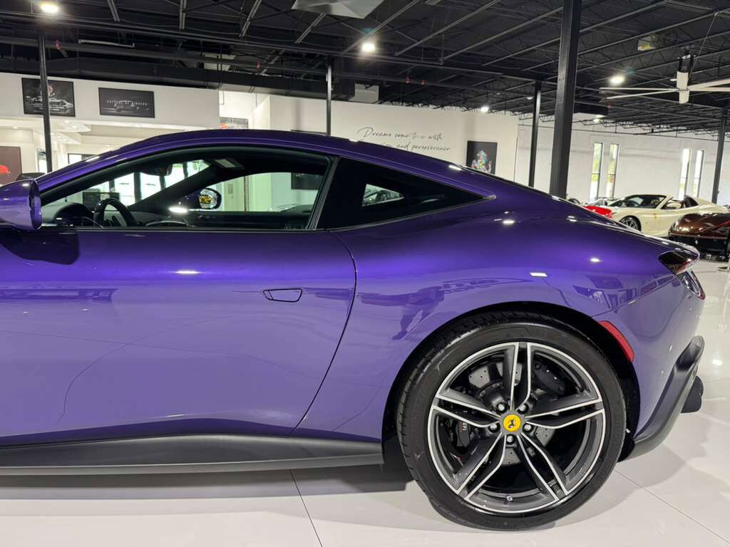 2024 Ferrari Roma Violetto Dino paint, Extra-Range interior, JBL Professional audio, forged wheels AND MUCH MORE!! Fort Lauderdale FL