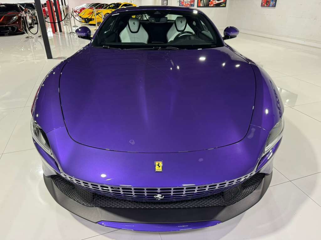 2024 Ferrari Roma Violetto Dino paint, Extra-Range interior, JBL Professional audio, forged wheels AND MUCH MORE!! Fort Lauderdale FL