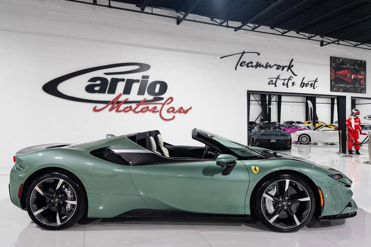 2024 Ferrari SF90 Spider Atelier New York build, Verde Francesca paint, Grigio Chiaro interior, carbon galore AND MUCH MORE!! Fort Lauderdale FL