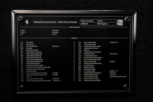 2024 Ferrari SF90 Spider *OVER $160,000 IN OPTIONS* *ONLY 93 MILES* *HUGE CARBON OPTIONS* *3-LAYER PAINT* San Diego CA