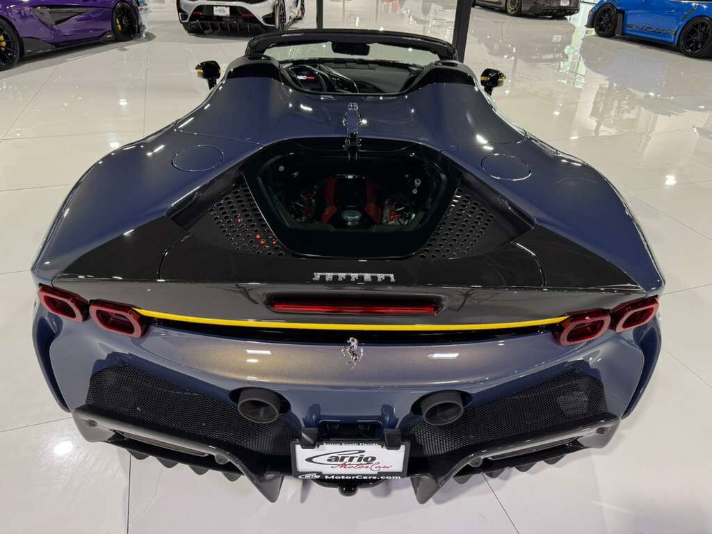 2024 Ferrari SF90 Spider TAILOR MADE NEW YORK BUILD! HUGE $884k sticker, rare Blu Elder paint, carbon wheels AND MUCH MORE!!! Fort Lauderdale FL
