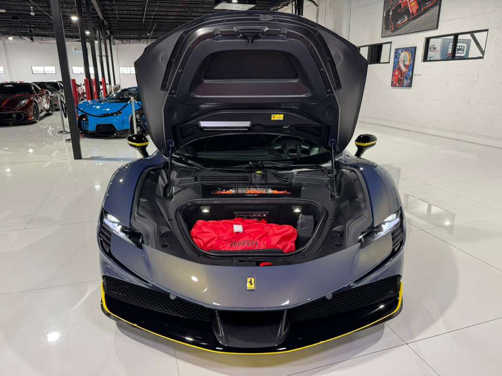2024 Ferrari SF90 Spider TAILOR MADE NEW YORK BUILD! HUGE $884k sticker, rare Blu Elder paint, carbon wheels AND MUCH MORE!!! Fort Lauderdale FL