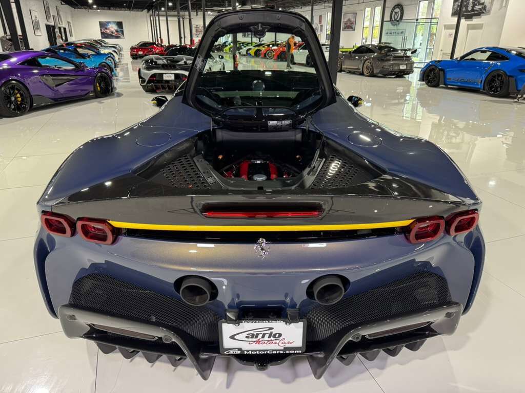 2024 Ferrari SF90 Spider TAILOR MADE NEW YORK BUILD! HUGE $884k sticker, rare Blu Elder paint, carbon wheels AND MUCH MORE!!! Fort Lauderdale FL
