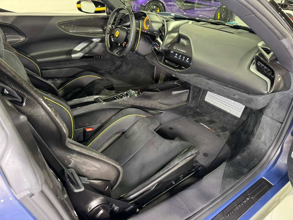 2024 Ferrari SF90 Spider TAILOR MADE NEW YORK BUILD! HUGE $884k sticker, rare Blu Elder paint, carbon wheels AND MUCH MORE!!! Fort Lauderdale FL