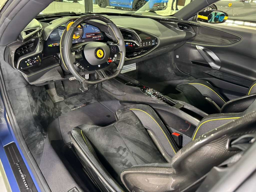 2024 Ferrari SF90 Spider TAILOR MADE NEW YORK BUILD! HUGE $884k sticker, rare Blu Elder paint, carbon wheels AND MUCH MORE!!! Fort Lauderdale FL