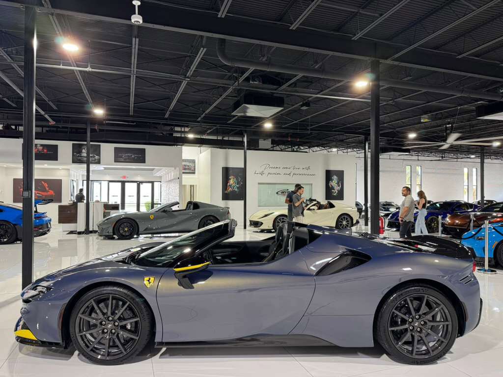 2024 Ferrari SF90 Spider TAILOR MADE NEW YORK BUILD! HUGE $884k sticker, rare Blu Elder paint, carbon wheels AND MUCH MORE!!! Fort Lauderdale FL