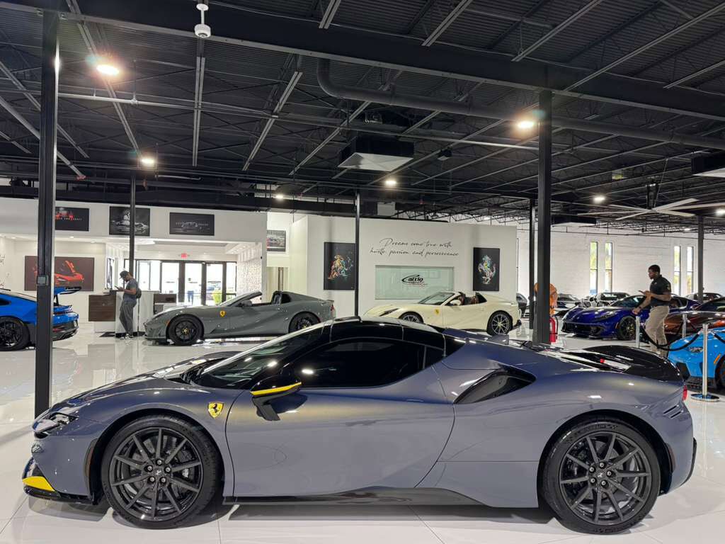 2024 Ferrari SF90 Spider TAILOR MADE NEW YORK BUILD! HUGE $884k sticker, rare Blu Elder paint, carbon wheels AND MUCH MORE!!! Fort Lauderdale FL