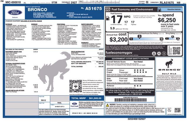 2024 Ford Bronco Badlands Raleigh NC