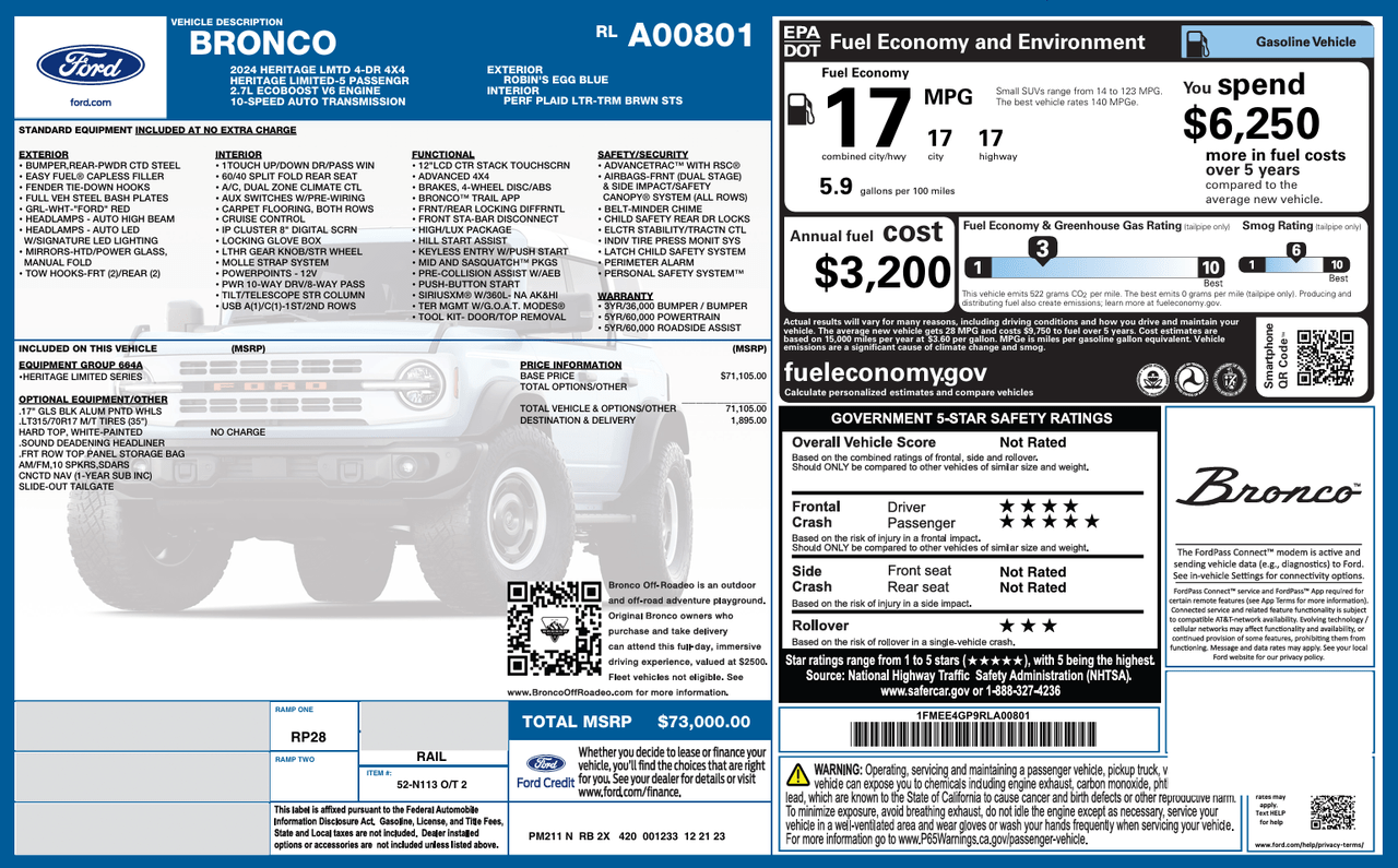 2024 Ford Bronco Heritage Limited Edition Knoxville TN