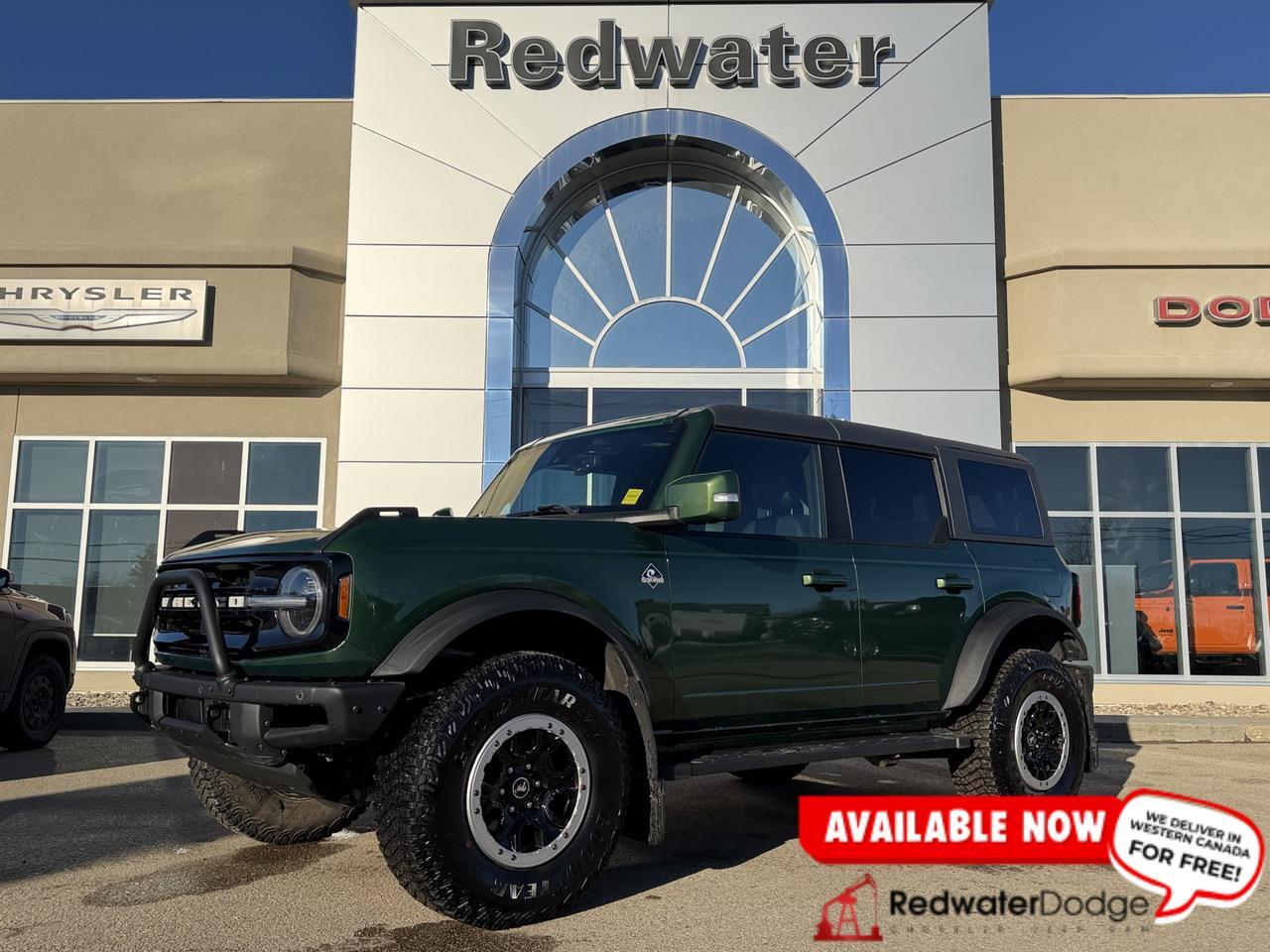 2024 Ford Bronco Outer Banks | 4-Door 4x4 | EcoBoost | Low KMs | Heated Leather Seats | 12IN Touchscreen