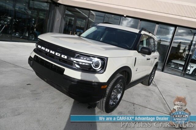 2024 Ford Bronco Sport Big Bend / 4X4 / Premium Cloth Seats / Lane Departure & Blind Spot Alert / Apple CarPlay & Android Auto / Bluetooth / Back Up Camera / Keyless Entry & Start / Block Heater / 29 MPG / 1-Owner Anchorage AK