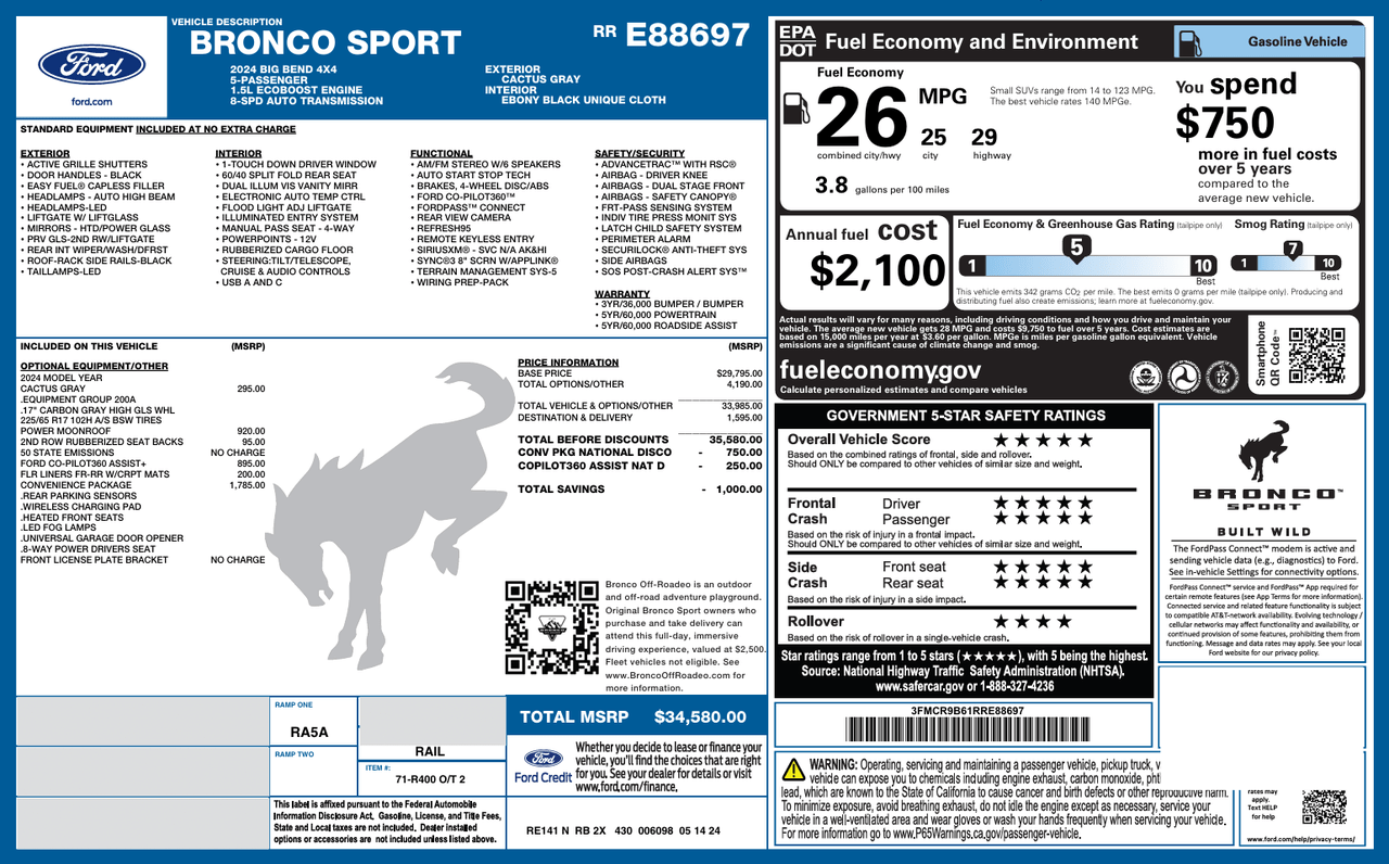 2024 Ford Bronco Sport Big Bend Knoxville TN