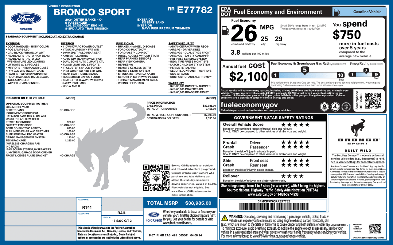 2024 Ford Bronco Sport Outer Banks Knoxville TN