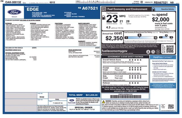 2024 Ford Edge SEL Raleigh NC