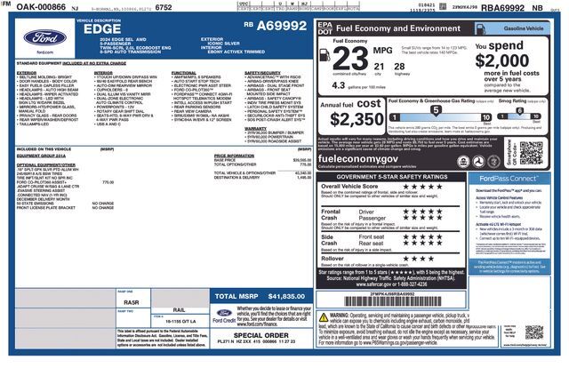 2024 Ford Edge SEL Raleigh NC