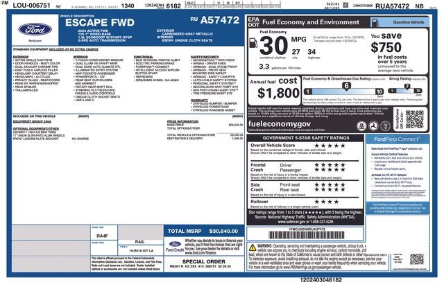 2024 Ford Escape Active Raleigh NC