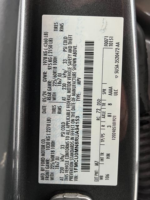 2024 Ford Escape ST-Line Carrollton TX