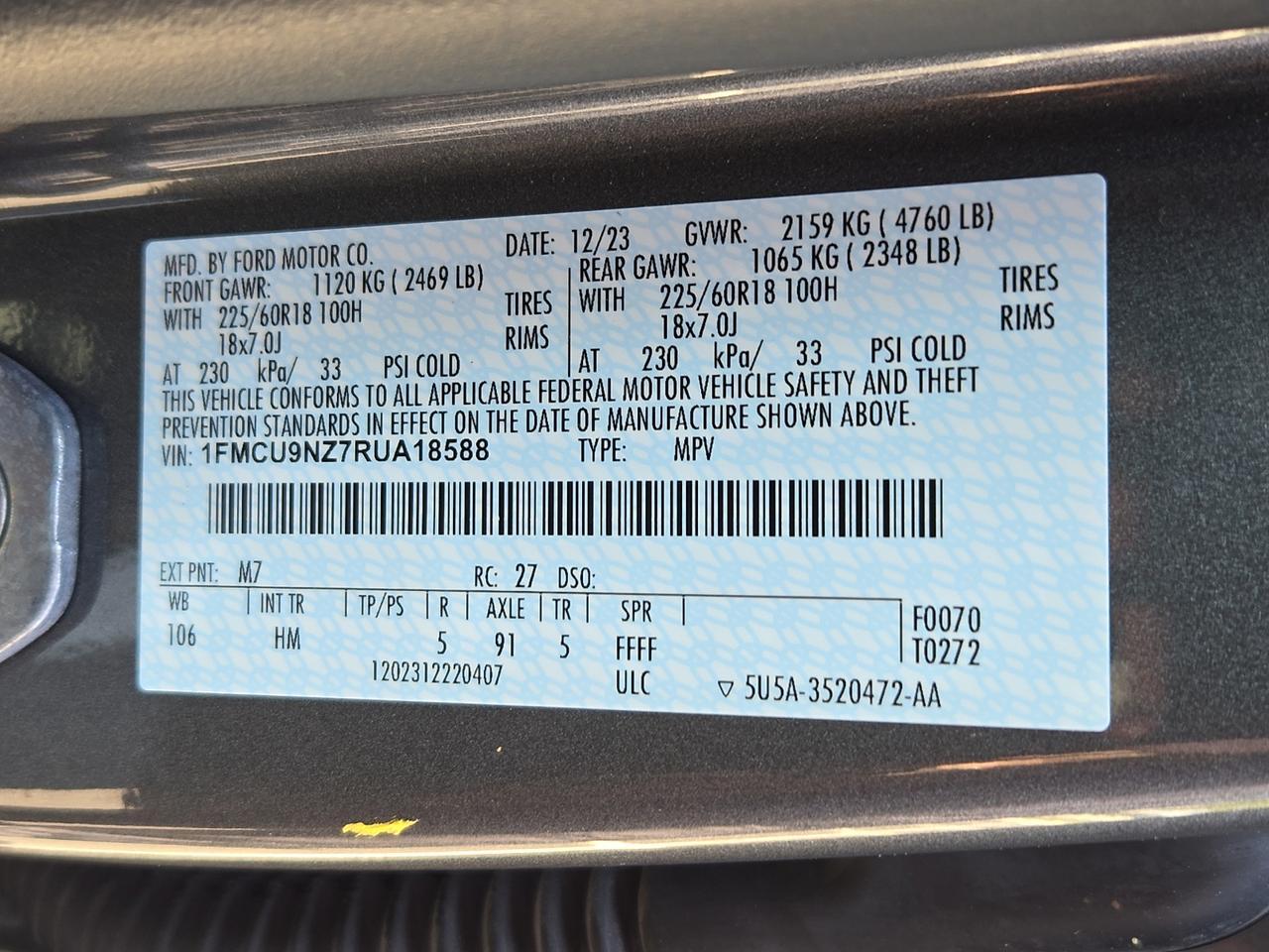 2024 Ford Escape ST-Line Select Vineland NJ