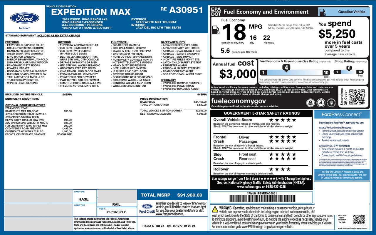 2024 Ford Expedition Max King Ranch Knoxville TN