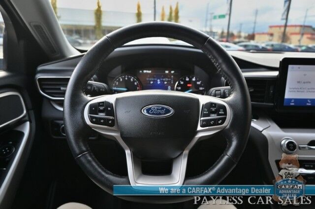 2024 Ford Explorer XLT / 4X4 / Auto Start / Power & Heated Leather Seats / Heated Steering / Lane Departure & Blind Spot / Apple CarPlay & Android Auto / Back Up Camera / Parking Sensors / 3rd Row / Seats 7 / 27 MPG / 1-Owner Anchorage AK