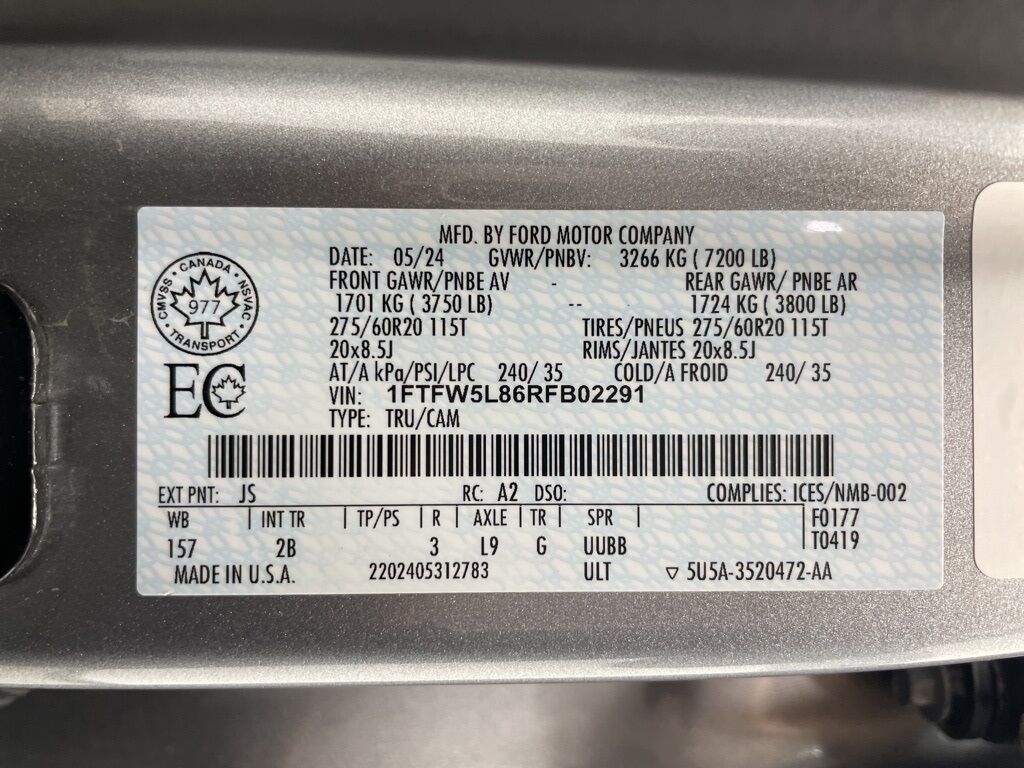 2024 Ford F-150 4x4 SuperCrew Lariat Fond du Lac WI