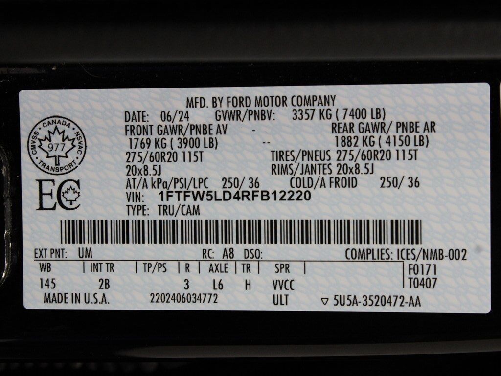 2024 Ford F-150 4x4 SuperCrew Lariat Fond du Lac WI