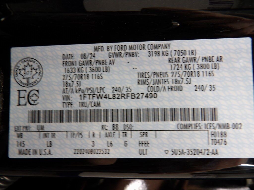 2024 Ford F-150 4x4 SuperCrew Tremor Fond du Lac WI