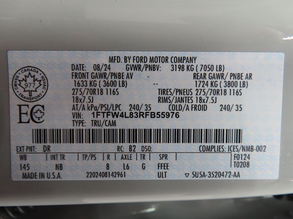 2024 Ford F-150 4x4 SuperCrew Tremor Fond du Lac WI