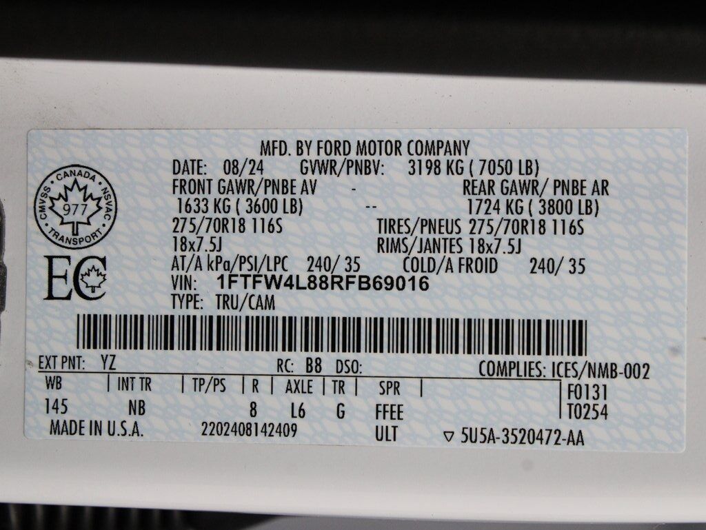 2024 Ford F-150 4x4 SuperCrew Tremor Fond du Lac WI