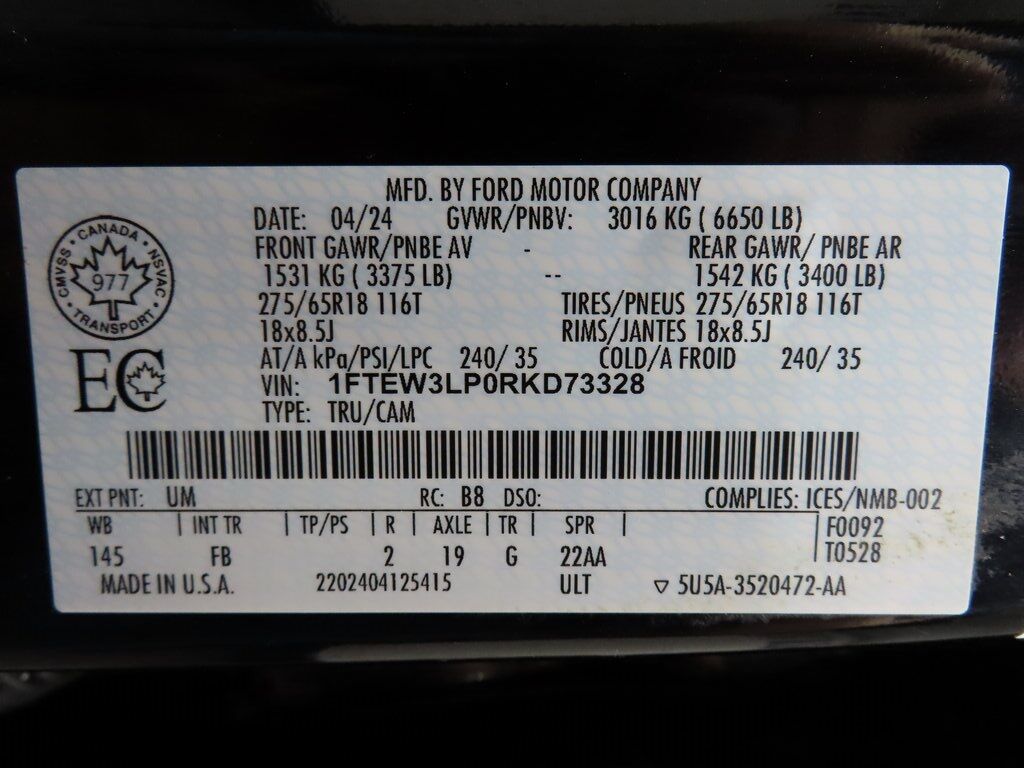 2024 Ford F-150 4x4 SuperCrew XLT Fond du Lac WI