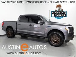 2024_Ford_F-150 Lightning Lariat 4WD_*NAVIGATION, ADAPTIVE CRUISE, SAFETY ALERTS, 360 CAMERAS, 15.5 INCH COLOR TOUCHSCREEN, TWIN PANEL MOONROOF, CLIMATE SEATS, HTD STEERING, BANG & OLUFSEN, WIRELESS CHARGING, ANDROID & APPLE_ Round Rock TX