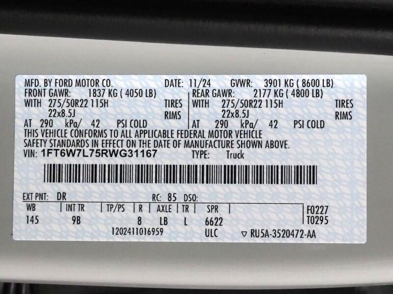 2024 Ford F-150 Lightning Platinum 4WD *NAVIGATION, ADAPTIVE CRUISE, SAFETY ALERTS, 360 VIEW CAMERAS, TWIN-PANEL MOONROOF, NIRVANA LEATHER, CLIMATE MASSAGE SEATS, HTD STEERING, BANG & OLUFSEN, WIRELESS CHARGING, ANDROID & APPLE Round Rock TX