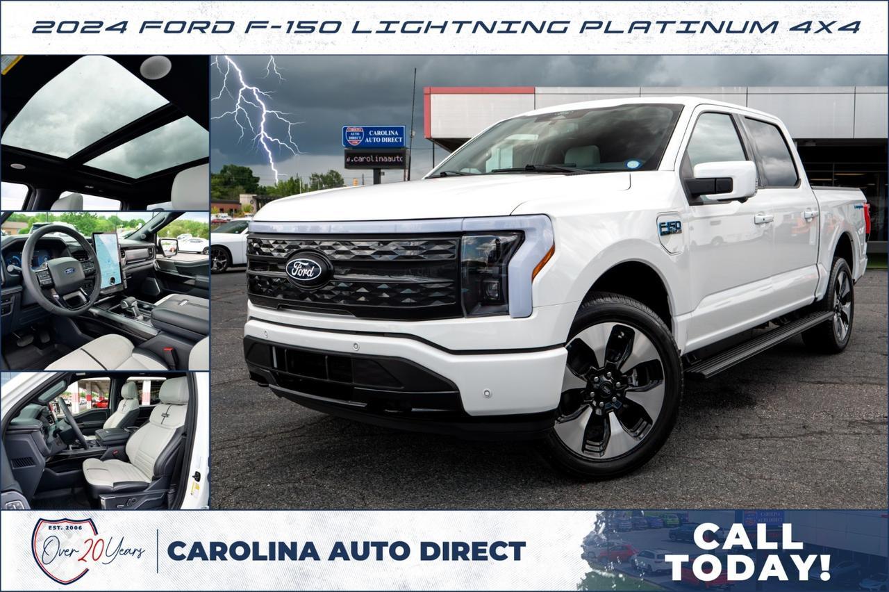 2024 Ford F-150 Lightning Platinum 4X4 / Pro Power Onboard / Extended Battery!