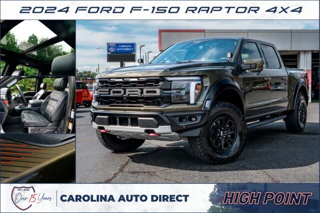 2024 Ford F-150 Raptor 4X4 / PANO Sunroof / B&O Sound / Cooled Seats! High Point NC