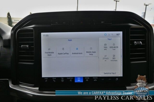 2024 Ford F-150 STX / 4X4 / Crew Cab / 2.7L Ecoboost / Navigation / Lane Departure & Blind Spot Alert / Apple CarPlay & Android Auto / Backup Camera / Block Heater / Tow Pkg / 23 MPG / 1-Owner Anchorage AK