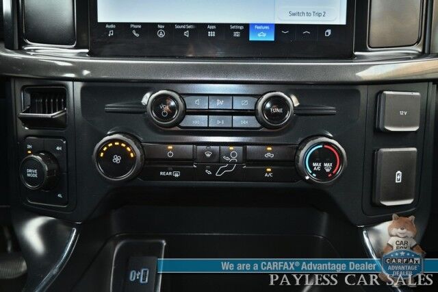 2024 Ford F-150 STX / 4X4 / Crew Cab / 2.7L Ecoboost / Power Mirrors, Windows & Locks / Navigation / Lane Departure & Blind Spot Alert / Apple CarPlay & Android Auto / Backup Camera / Block Heater / Tow Pkg / 23 MPG / 1-Owner Anchorage AK