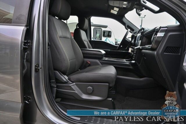 2024 Ford F-150 STX / 4X4 / Crew Cab / 2.7L Ecoboost / Power Mirrors, Windows & Locks / Navigation / Lane Departure & Blind Spot Alert / Apple CarPlay & Android Auto / Backup Camera / Block Heater / Tow Pkg / 23 MPG / 1-Owner Anchorage AK