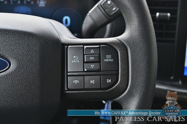 2024 Ford F-150 STX / 4X4 / Crew Cab / 2.7L Ecoboost / Power Mirrors, Windows & Locks / Navigation / Lane Departure & Blind Spot Alert / Apple CarPlay & Android Auto / Backup Camera / Block Heater / Tow Pkg / 23 MPG / 1-Owner Anchorage AK