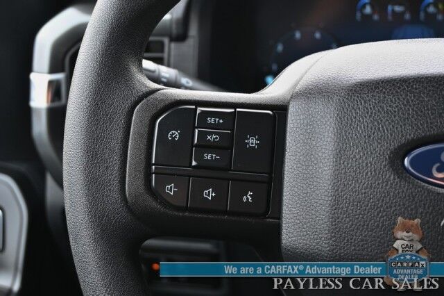 2024 Ford F-150 STX / 4X4 / Crew Cab / 2.7L Ecoboost / Power Mirrors, Windows & Locks / Navigation / Lane Departure & Blind Spot Alert / Apple CarPlay & Android Auto / Backup Camera / Block Heater / Tow Pkg / 23 MPG / 1-Owner Anchorage AK