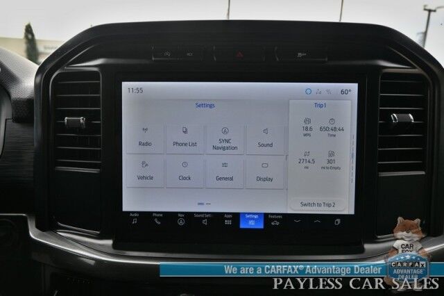 2024 Ford F-150 STX / 4X4 / Crew Cab / 2.7L V6 Ecoboost / Navigation / Lane Departure & Blind Spot Alert / Apple CarPlay & Android Auto / Backup Camera / Block Heater / Tow Pkg / 23 MPG / 1-Owner Anchorage AK