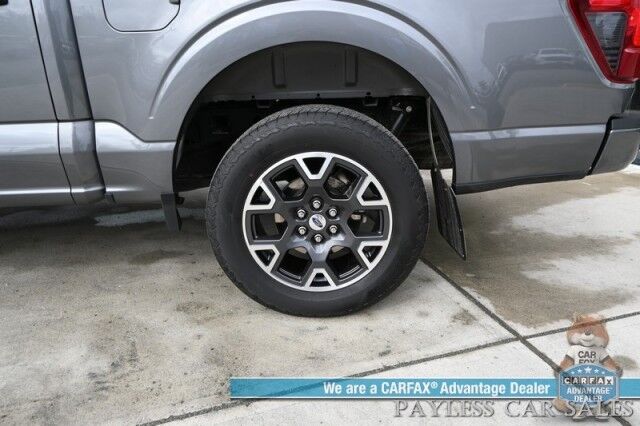 2024 Ford F-150 STX / 4X4 / Crew Cab / 2.7L V6 Ecoboost / Navigation / Lane Departure & Blind Spot Alert / Apple CarPlay & Android Auto / Backup Camera / Block Heater / Tow Pkg / 23 MPG / 1-Owner Anchorage AK