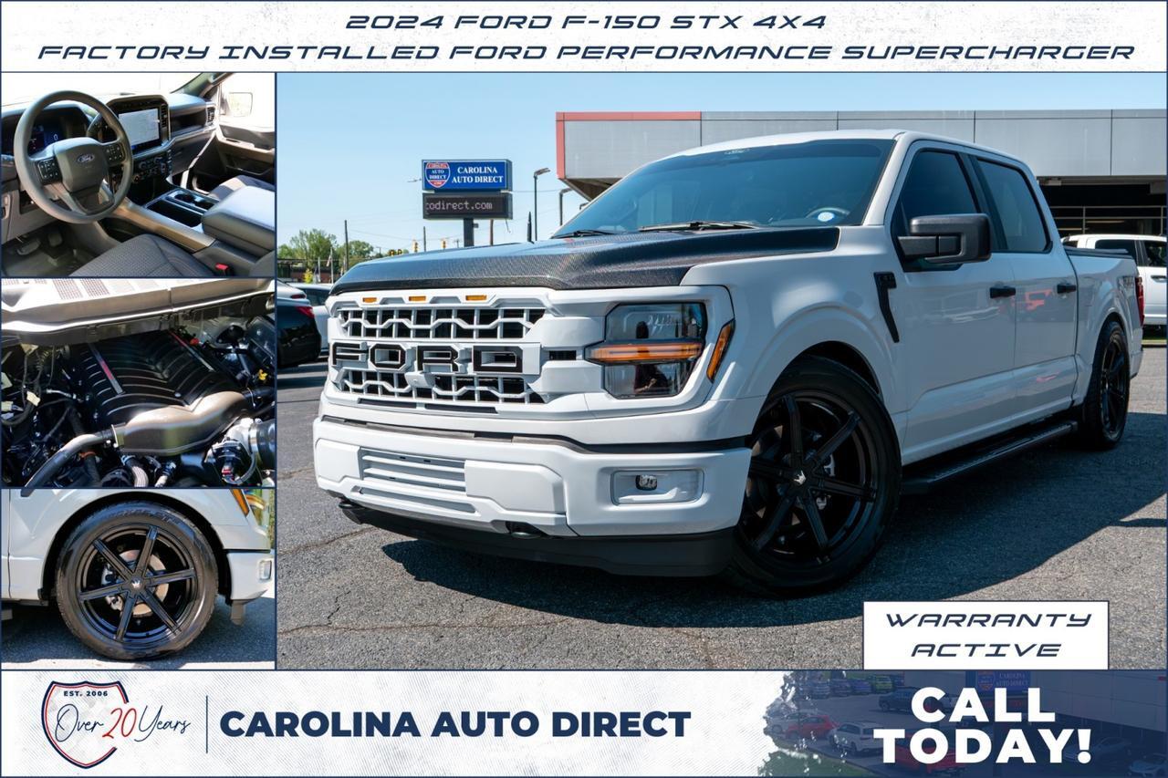 2024 Ford F-150 STX 4X4 / FACTORY Installed Ford Performance Supercharger!