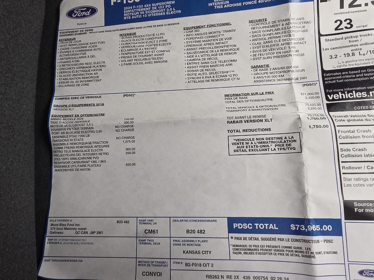 2024 Ford F-150 XLT Sand Lake NY