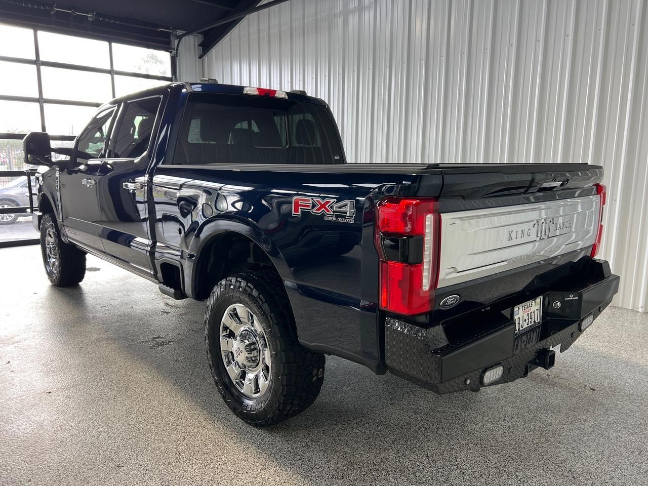 2024 Ford F-250 King Ranch, H.O. Diesel, FX4, Pano Roof, Bed Cover, New Ranch Hand Bumpers, Leveling Kit, 35in Tires