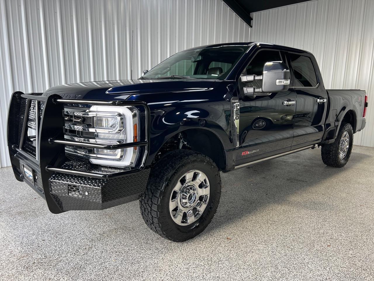 2024 Ford F-250 King Ranch, H.O. Diesel, FX4, Pano Roof, Bed Cover, New Ranch Hand Bumpers, Leveling Kit, 35in Tires