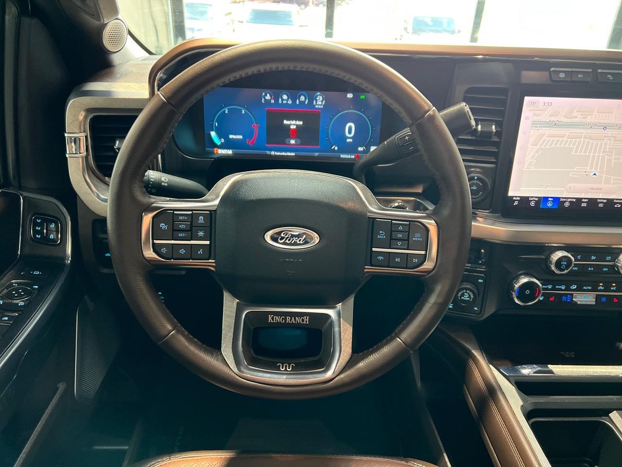 2024 Ford F-250 King Ranch, H.O. Diesel, Tremor Pkg, Pano Roof, Console Vault, Retractable Bed Side Steps Houston TX