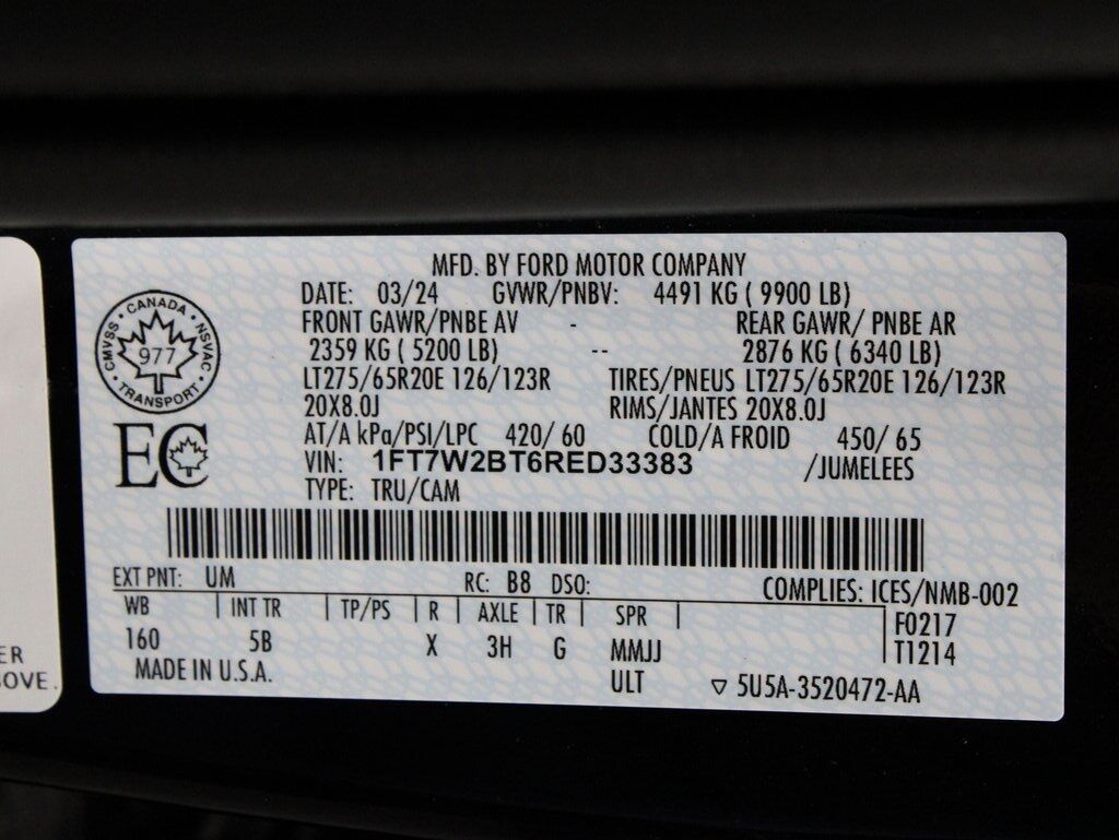 2024 Ford F-250 Super Duty 4x4 Crew Cab Lariat Fond du Lac WI